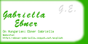 gabriella ebner business card